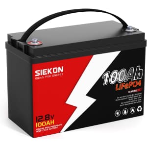 Siekon T16 12V 100Ah LiFePO4 Battery for $184