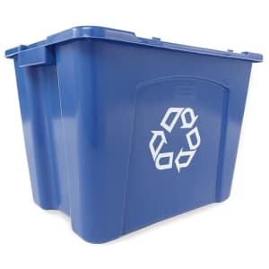 Rubbermaid Commercial Stackable Recycling Bin: 14-Gal. for $25, 18-Gal. for $31 Rubbermaid Commercial Stackable Recycling Bin: 14-Gal. for $25, 18-Gal. for $31