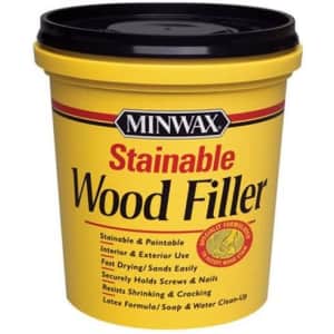 Minwax 16-oz. Stainable Wood Filler for $11 Minwax 16-oz. Stainable Wood Filler for $11