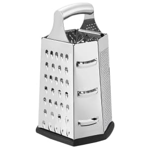 AmazonCommercial Stainless Steel 6-Sided Box Grater for $12 AmazonCommercial Stainless Steel 6-Sided Box Grater for $12