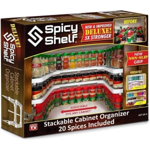 Spicy Shelf Deluxe Stackable Cabinet Organizer w/ Spices for $40