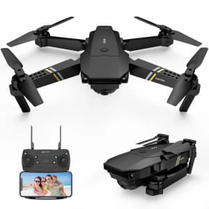 Flyhal E58 Pro Foldable RC Drone Quadcopter w/ 2 Batteries for $31