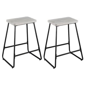 Steve Silver Carson Driftwood 24" Counter Stool 2-Pack for $69 Steve Silver Carson Driftwood 24" Counter Stool 2-Pack for $69