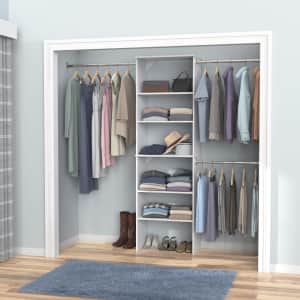 ClosetMaid SuiteSymphony 10-Ft. Closet System Starter Kit for $140 ClosetMaid SuiteSymphony 10-Ft. Closet System Starter Kit for $140