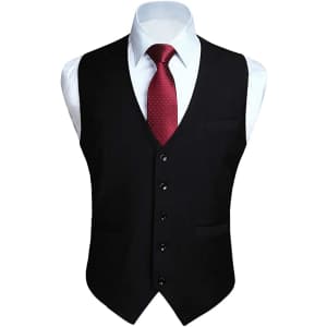 Hisdern Men's Ties, Vests, and Suits at Amazon: Up to 59% off