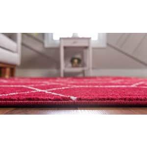 Unique Loom Trellis Frieze Collection Lattice Moroccan Geometric Modern Red Runner Rug (2' 0 x 6' 0) for $24 Unique Loom Trellis Frieze Collection Lattice Moroccan Geometric Modern Red Runner Rug (2' 0 x 6' 0) for $24