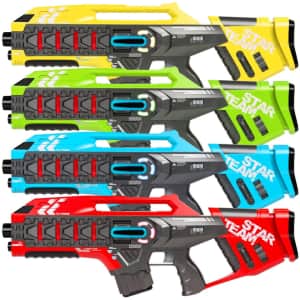 Best Choice 4-Pc. Infrared Blaster Laser Tag Toys w/ Life Tracker for $50 Best Choice 4-Pc. Infrared Blaster Laser Tag Toys w/ Life Tracker for $50