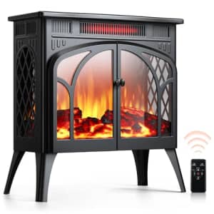 Rintuf 1,500W Electric Fireplace for $118