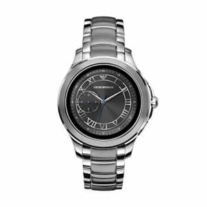 Emporio Armani Men's Stainless Steel Touchscreen Smartwatch, Color: Silver-Toned (Model: ART5010) for $321
