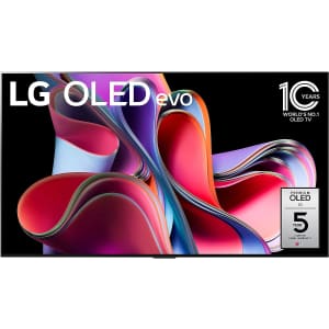 LG G3 Series OLED55G3PUA 55" 4K HDR 120Hz OLED Smart TV (2023) for $1,447 in cart