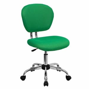 Flash Furniture Mid-Back Bright Green Mesh Padded Swivel Task Office Chair with Chrome Base for $83