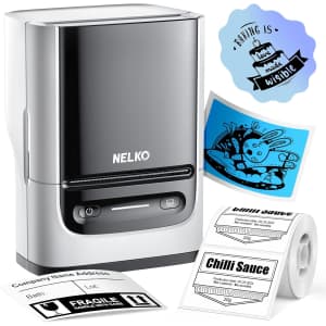 Nelko Bluetooth Label Maker Machine for $19
