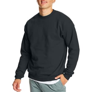 Hanes Men's EcoSmart Fleece Crewneck Sweatshirt from $11