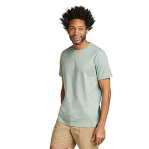 Eddie Bauer Men's Legend Wash 100% Cotton Short-Sleeve Classic T-Shirt, Celadon, XX-Large for $28