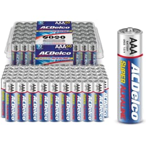 ACDelco AAA Batteries 60-Pack for $16 ACDelco AAA Batteries 60-Pack for $16