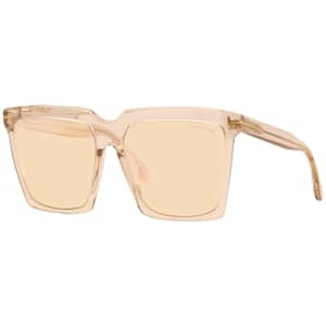 Tom Ford sunglasses Sabrina-02 (FT-0764-S 20Z) Transparent Crystal - Grey with Mirror effect lenses for $250