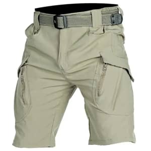 Men's Waterproof Tactical Shorts for $7
