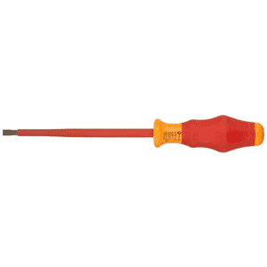 Wera 05031588001 Kraftform Comfort VDE 1160i Slotted Insulated Screwdriver, 6.5mm Head, 150mm Blade for $10 Wera 05031588001 Kraftform Comfort VDE 1160i Slotted Insulated Screwdriver, 6.5mm Head, 150mm Blade for $10