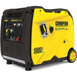 Champion 4,500W Dual Fuel Portable Inverter Generator for $1,046