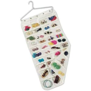 Household Essentials 80-Pocket Hanging Jewelry and Accessories Organizer for $24