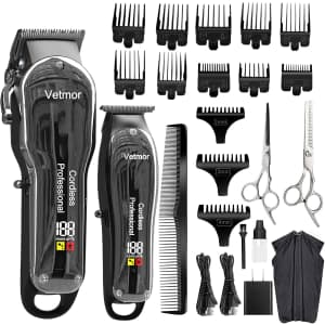 27-Piece Cordless Hair Clipper Set for $77