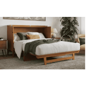 Santa Fe Light Queen Murphy Bed with Mattress and Built-in Charger for $1,316