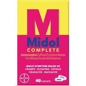 Midol Complete Menstrual Symptoms Relief 40-Pack for $4.49 w/ Sub & Save