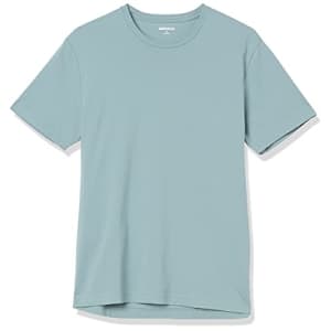 Goodthreads Men's Slim-Fit Short-Sleeve Crewneck Cotton T-Shirt, Stormy Sea Blue, Small for $8 Goodthreads Men's Slim-Fit Short-Sleeve Crewneck Cotton T-Shirt, Stormy Sea Blue, Small for $8
