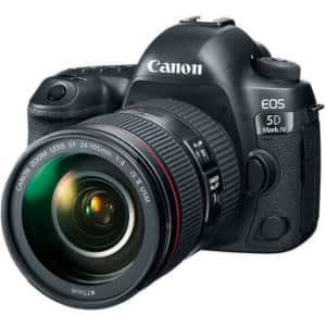 Canon EOS 5D Mark IV DSLR Camera with 24-105mm f/4L II Lens for $2,819