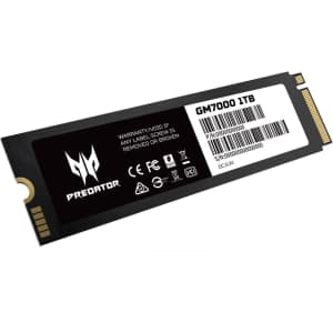 Acer Predator GM7000 1TB NVMe Gaming SSD for $64