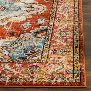 SAFAVIEH Monaco Collection MNC243H Boho Chic Medallion Distressed Non-Shedding Living Room Bedroom for $28