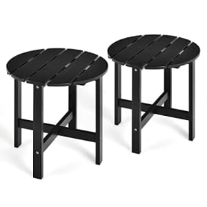 Giantex Patio Side Table 18 Outdoor Bistro Table with Stable Cruciform Structure, Round Small for $90 Giantex Patio Side Table 18 Outdoor Bistro Table with Stable Cruciform Structure, Round Small for $90