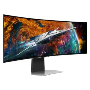 Samsung Odyssey 4K FreeSync OLED Curved Smart Gaming Monitors: Up to $700 off