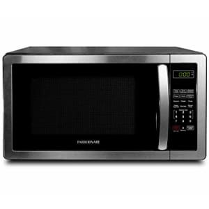 Farberware Countertop Microwave 1.1 Cu. Ft. 1000-Watt Compact Microwave Oven with LED lighting, for $130