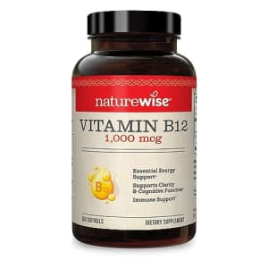 NatureWise Vitamin B12 1,000 mcg for Mental Clarity & Cognitive Function + Energy Support for for $27