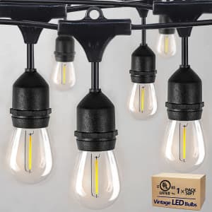 50-Foot Outdoor String Lights for $18