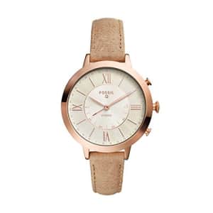 Fossil Q Women's Jacqueline Stainless Steel and Leather Hybrid Smartwatch, Color: Rose Gold-Tone, for $151 Fossil Q Women's Jacqueline Stainless Steel and Leather Hybrid Smartwatch, Color: Rose Gold-Tone, for $151