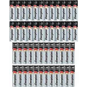 Combo 24x AA + 24x AAA Energizer Max Alkaline E91/E92 Batteries Made in USA Exp. 2023 or Later for $27