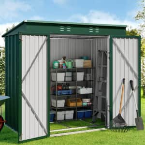 6' x 4' Outdoor Storage Shed for $140