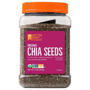 BetterBody Foods 2-lb. Organic Chia Seeds for $13 via Sub & Save BetterBody Foods 2-lb. Organic Chia Seeds for $13 via Sub & Save