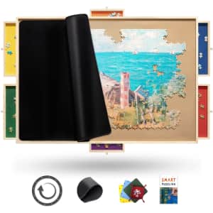 Rnice 1,500-Piece Rotating Puzzle Board Pro for $40 Rnice 1,500-Piece Rotating Puzzle Board Pro for $40