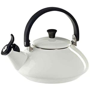 Le Creuset 1.6-Quart Enameled Steel Zen Tea Kettle for $57 Le Creuset 1.6-Quart Enameled Steel Zen Tea Kettle for $57