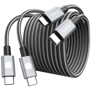 6.6-Foot 240W Type-C to Type-C Charging Cable 2-Pack From $4.54 6.6-Foot 240W Type-C to Type-C Charging Cable 2-Pack From $4.54