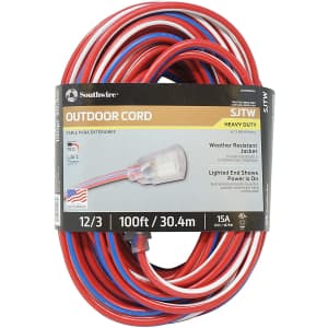Southwire 100-Feet Contractor Grade 12/3 Extension Cord: $53