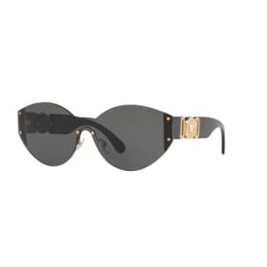 Versace Sunglasses Gold Frame, Grey-Black Lenses, 46MM for $115