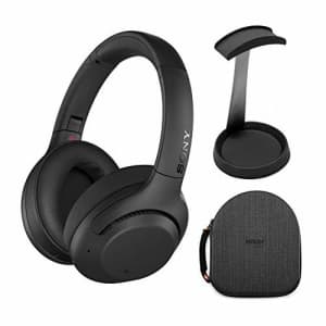 Sony WH-XB900N Extra BASS Wireless Noise Cancelling Headphones (Black) with Hardshell Headphone for $150