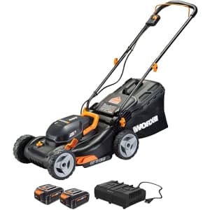 Worx 2x20V 16" 4Ah Cordless Lawn Mower w/ Mulching & Intellicut for $204 Worx 2x20V 16" 4Ah Cordless Lawn Mower w/ Mulching & Intellicut for $204