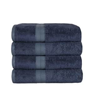 SUPERIOR Rayon from Bamboo Kits Towel Set, 4 Bath, River Blue for $35