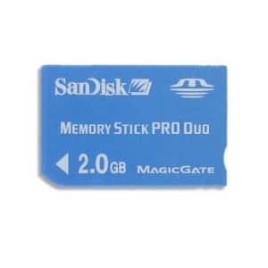 SanDisk 2 GB MemoryStick Pro Duo (SDMSPD-2048-A11, Retail Package) for $39