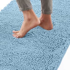 Gorilla Grip Bath Rug, 60x24, Thick Soft Absorbent Chenille Rubber Backing Bathroom Rugs, for $27